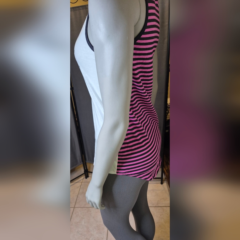 Rock Star Tank Top - White and Black - Picture 9 of 14